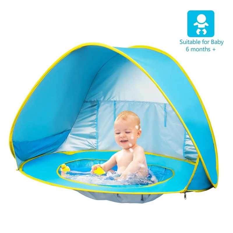 Baby Sunshade Beach Tent UV Protecting Sun Shelter with a Water Pool