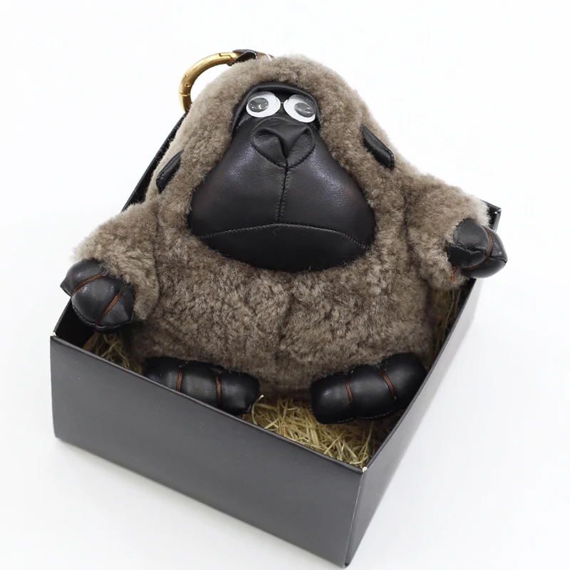 Новая подвеска Gorilla fur брелок из шерсти большой шимпанзе для автомобиля алмазная
