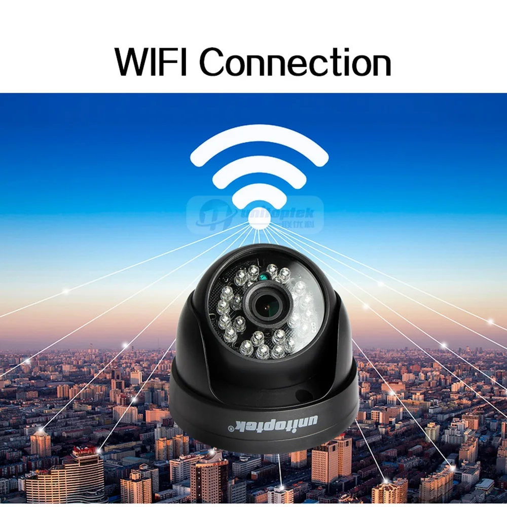 Камера видеонаблюдения HD 1080P Wi Fi IP беспроводная ночное видение домашняя