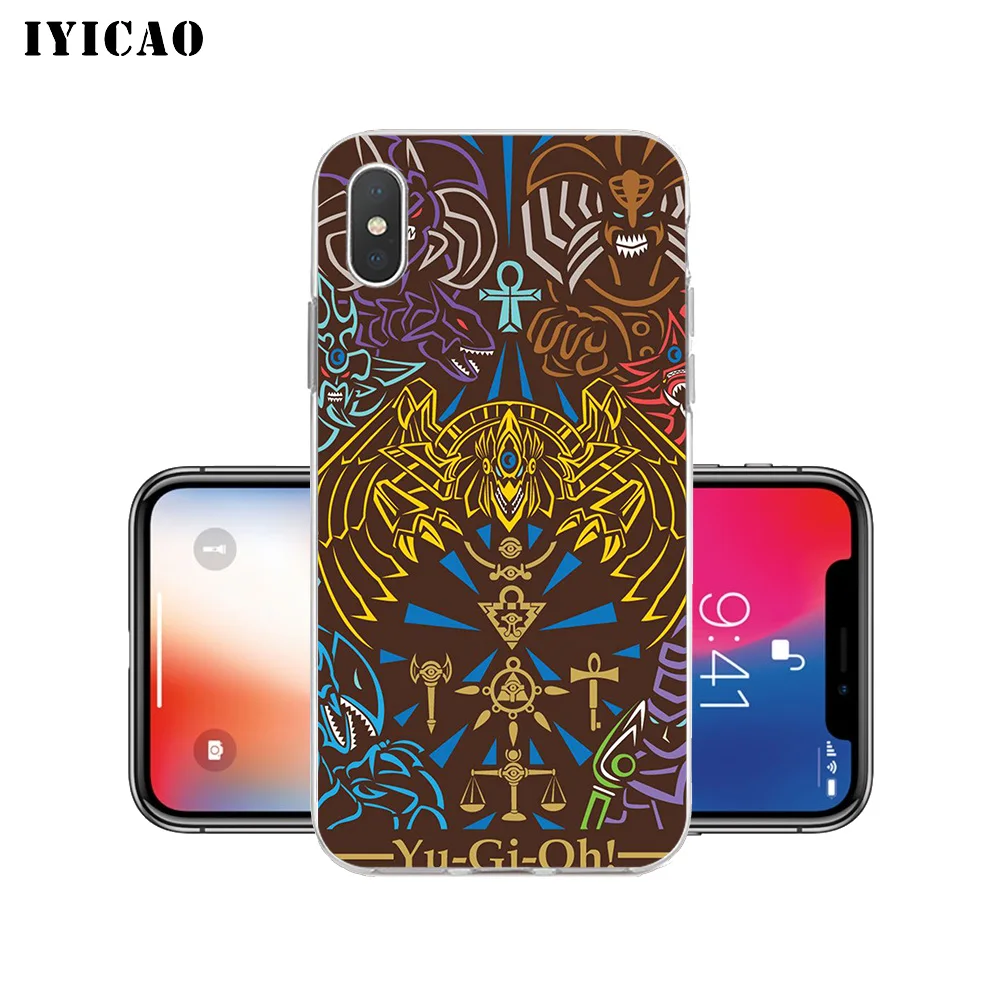 IYICAO Yu Gi Oh! Мягкий силиконовый чехол для телефона Duel Monsters из ТПУ iPhone X XR XS MAX 6 6s 7 8 Plus 5