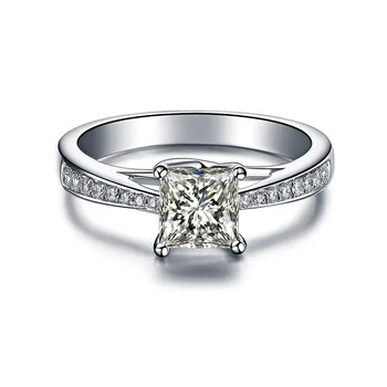 

Clearance Sale Big Square Cubic Zirconia 925 Sterling Silver Ring Female Wedding Engagement Jewelry Rings for Women YRI057