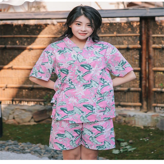 2017 New Summer Spring Pajamas Sets Women Cotton Yukata