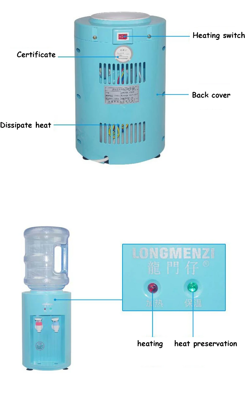 Мини 220V теплый горячий напиток машина 2.5L электрический портативный белый качественный Настольный диспенсер для воды