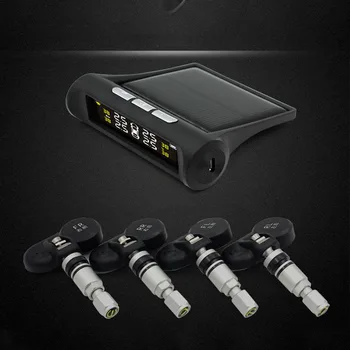 

New TPMS Car Tire Pressure Alarm System With 4 Internal/ External Sensor Auto Alarm System Car Electronics Diagnostic Tools