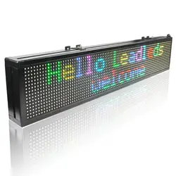 49x6 дюймов LED Дисплей доска закрытый программируемый прокрутку сообщение привело знак для Бизнес и хранить-rgb полный цвет сообщение