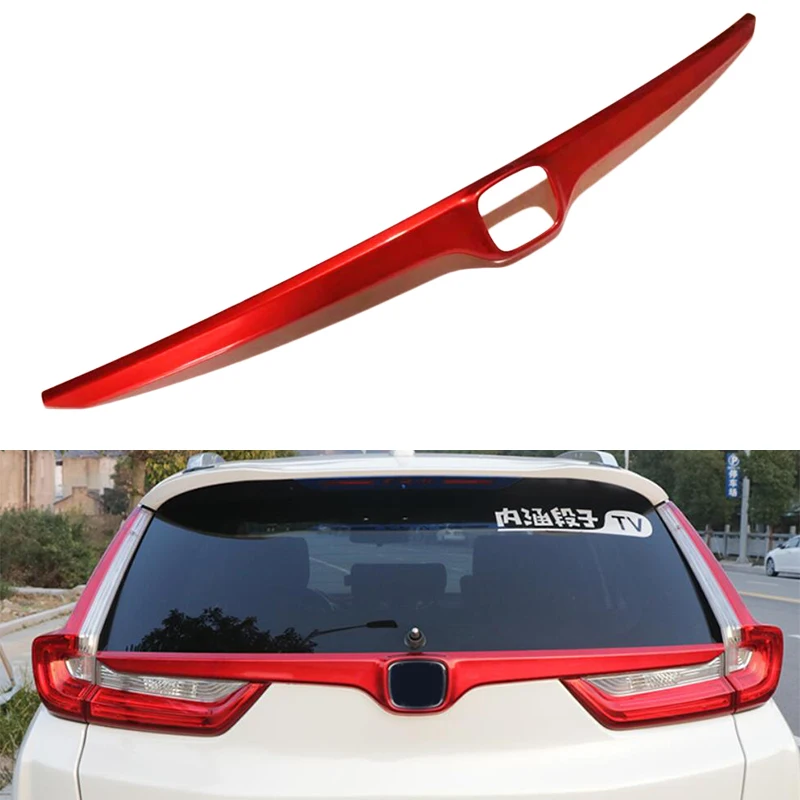 

ABS Chrome Car Styling Rear Trunk Lid Tailgate Boot Back Door Cover Trim Garnish Strip Exterior For Honda CRV CR-V 2017 2018