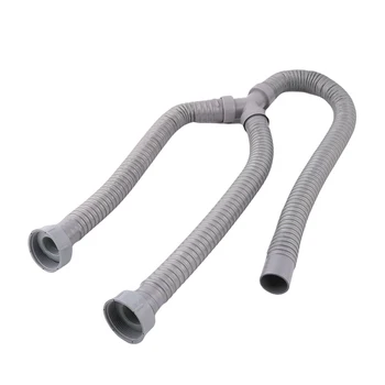 

DSHA -3.3Ft Washing Machine PVC Y Shaped Drain Discharge Hose Washer Pipe Connector