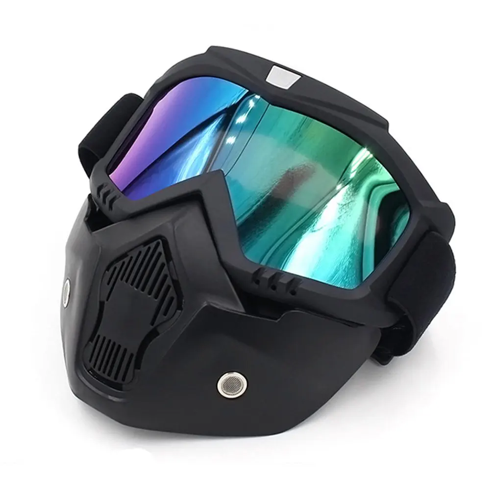 

Outdoor Cycling Glasses Goggles with Mask Plate Lens Bicycle Mask Glasses Goggles Anti-Ultraviolet Riding Off-Road Equipment