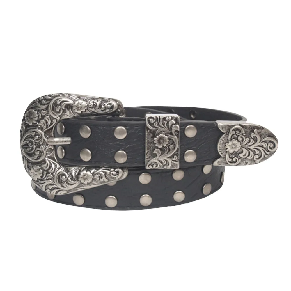 

Fashion Rhinestone Rivet Belt Men&Women's Studded Belt Punk With Pin Buckle Free Shipping