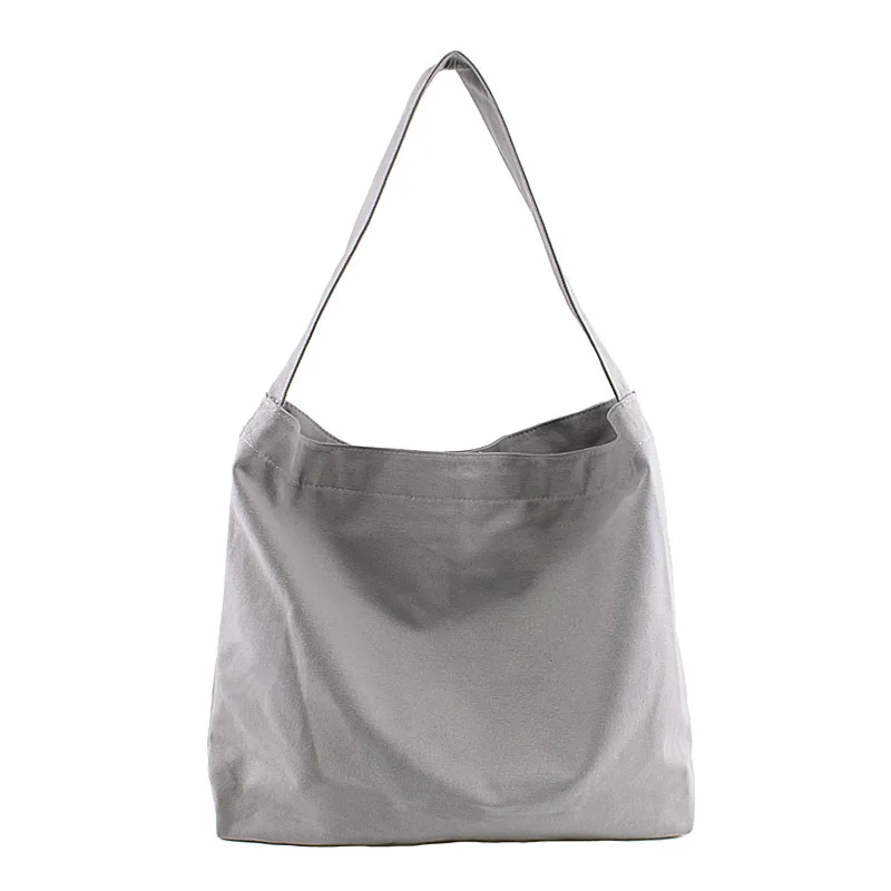 

Solid Canvas Shoulder Ladies Bag Environmental Shopping and Travel Tote Package Crossbody Bags Purses Casual Handbag For Women
