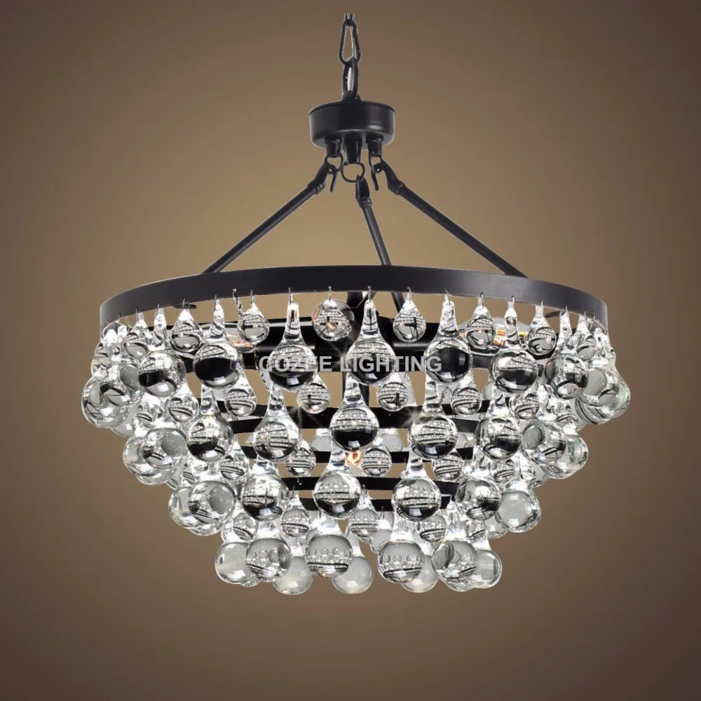 Acquista all'ingrosso online rotonda cristalli del lampadario a ... Lampadari moderni cristallo e acciaio