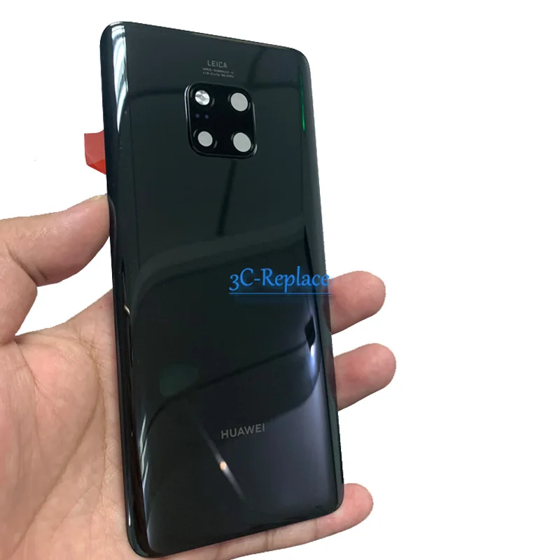 Для huawei Коврики 20 Pro LYA-LX9 LYA-L29 LYA-AL00 задняя Батарея крышка дверца батарейного Корпус чехол сзади Стекло объектив Запасные части