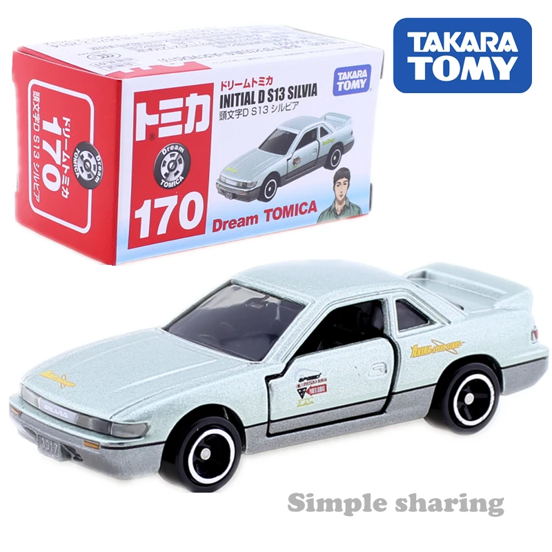 

Tomica Dream NO. 170 Initial D S13 Silvia Takara Tomy Collection gift AUTO CAR Motors vehicle Diecast metal model new toys anime