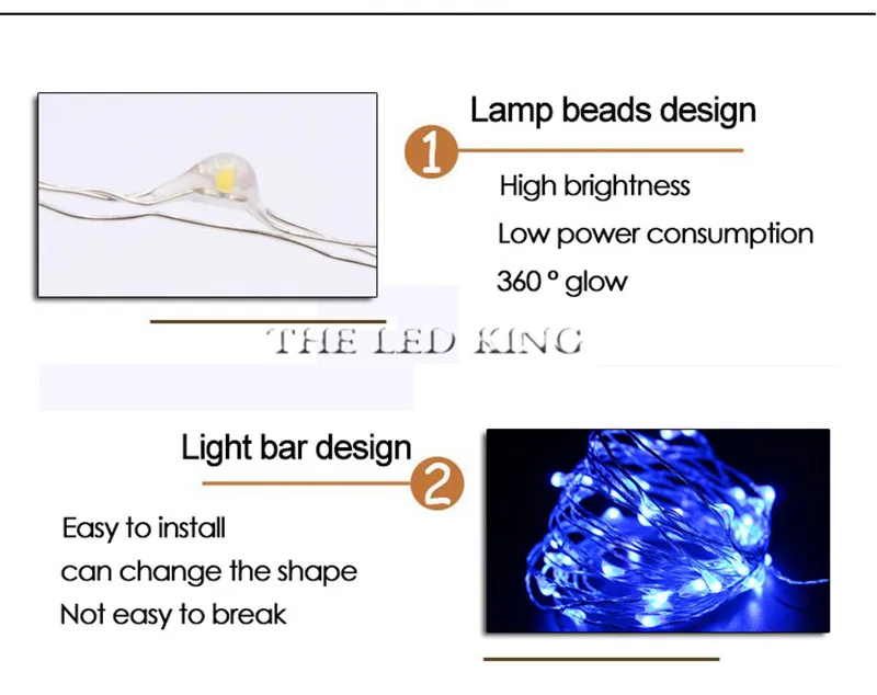 Водонепроницаемый светильник-гирлянда с серебряной проволокой, теплая белая Гирлянда для дома, Рождества, свадьбы, вечеринки, украшения, USB, 2 м, 10 м