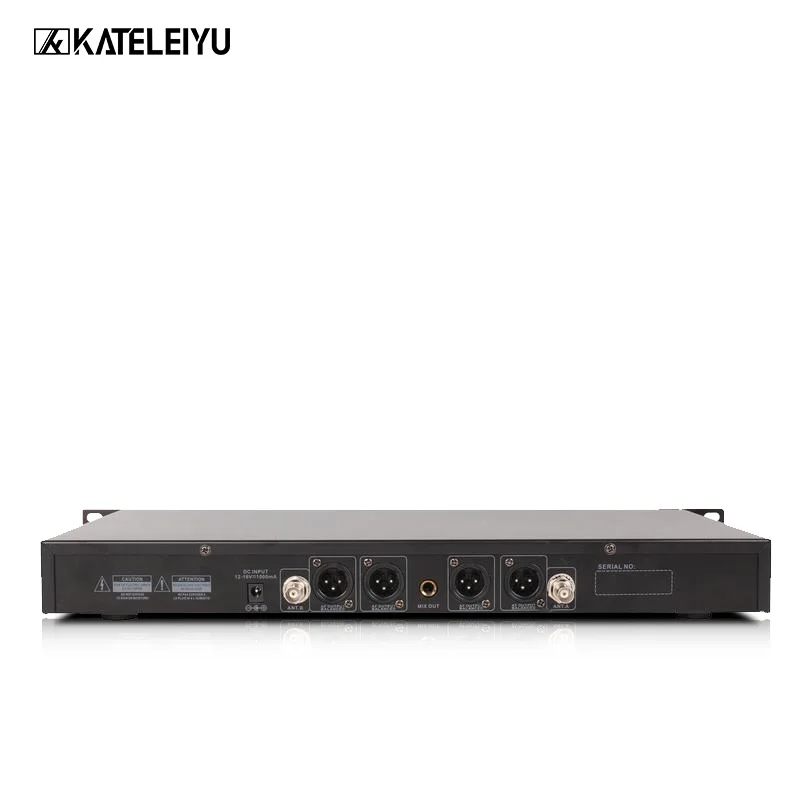 ميكروفون لاسلكي نظام اجتماع غرفة معقوفة ميكروفون للأعمال مؤتمر المحاضرات 4 قناة مكبر صوت للمؤتمرات