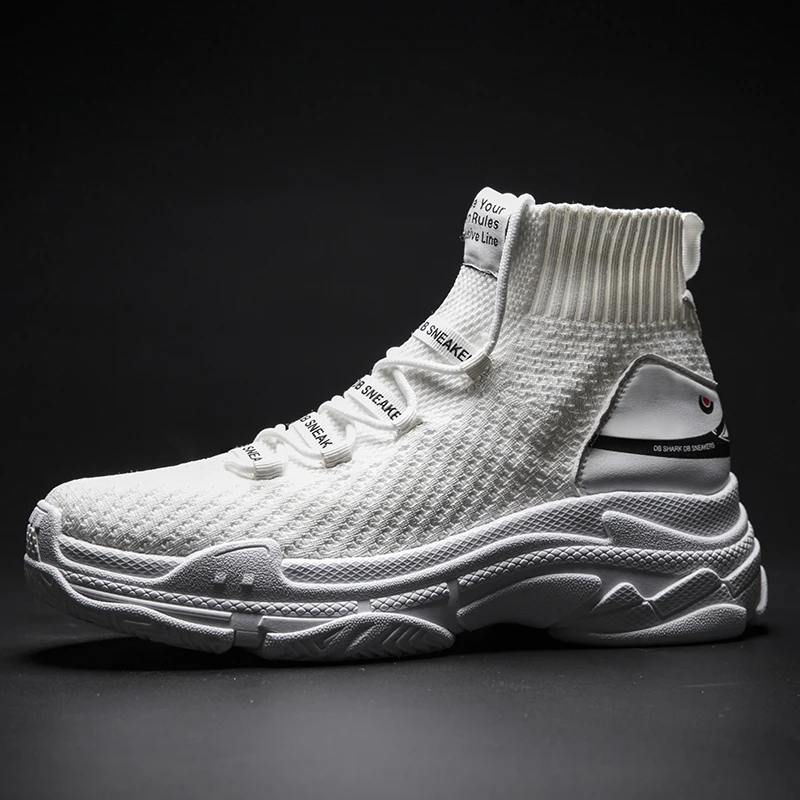 

Unisex Free Flyknit Slip on Sneaker Couple Running Shoes Stocking Sneakers Lightweight Thick Bottom Sports Shoes for Men Women