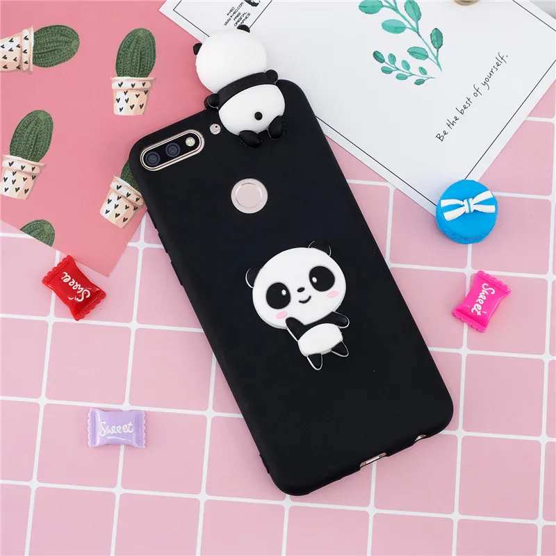 Y7 чехол для Coque huawei Y7 чехол s для huawei Y7 Prime чехол мультяшная 3D кукла игрушка Мягкий силиконовый чехол для телефона для женщин