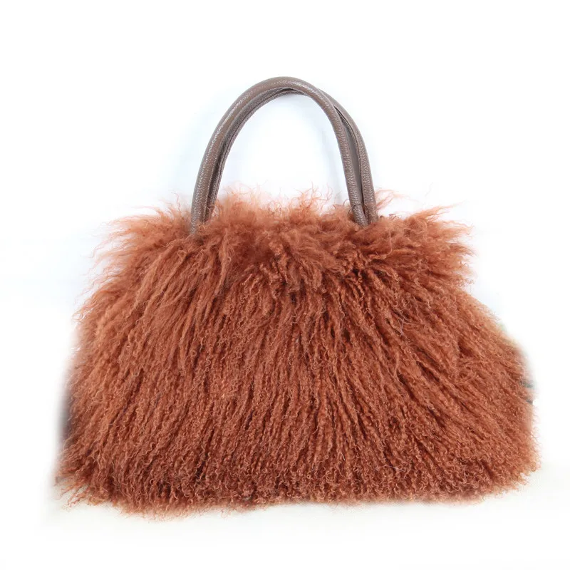 Buy Real wool bag Australian beach wool fur shoulder