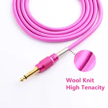 Новое поступление тату RCA соединительный фиксатор шнур черный оранжевый красочное профессиональное оборудование для силовой подножки Cilpcord