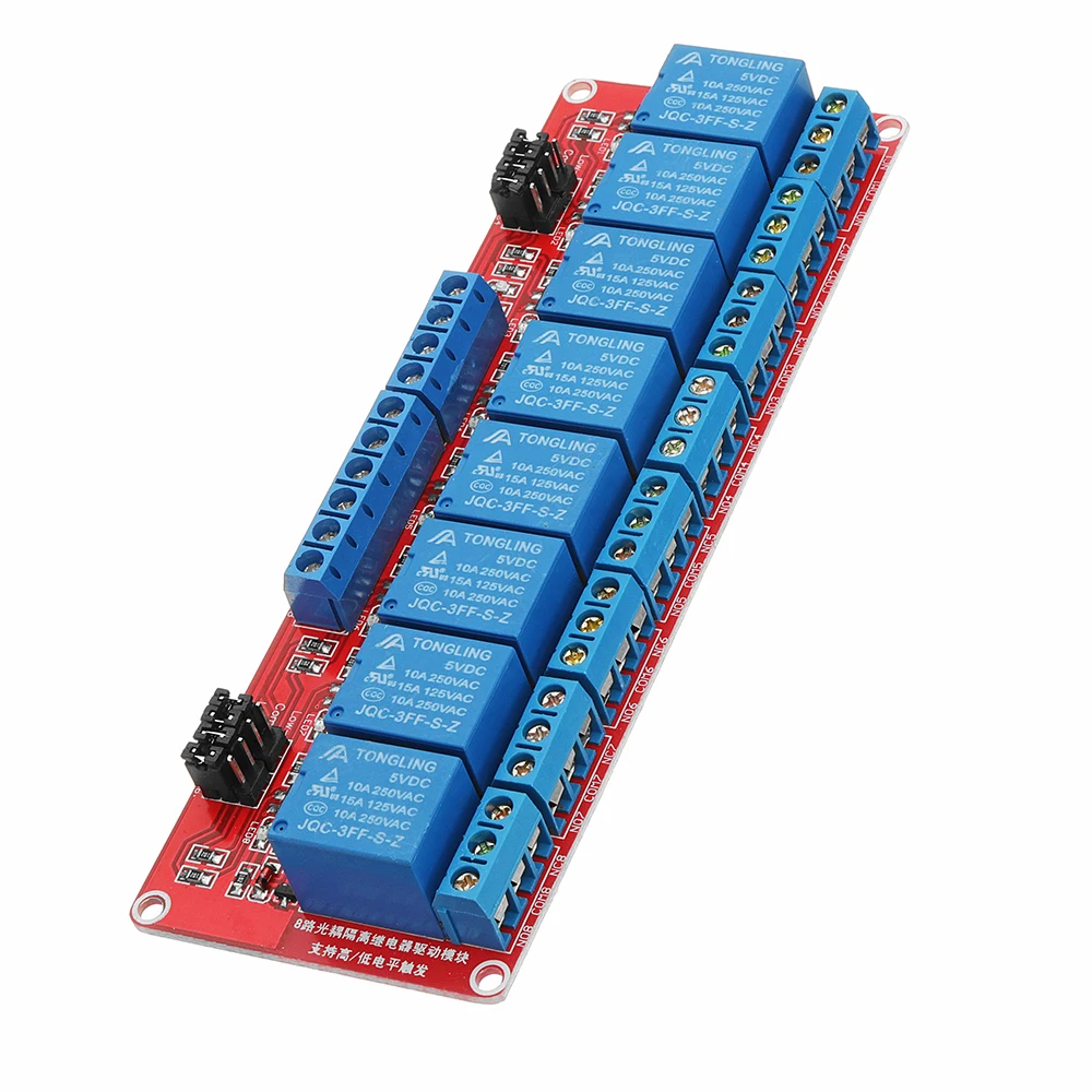 

NEW 5V 8 Channel Level Trigger Optocoupler Relay Module For Arduino