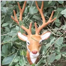 WYZHY ручной работы голова оленя Ремесленная голова животного Крытый кулон моделирование животных 13cmX18cm27cm