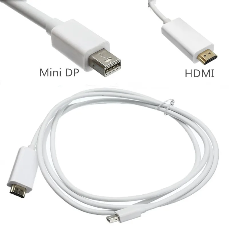1 8 м 6 футов Thunderbolt Mini DisplayPort Адаптер DP к HDMI кабель для Apple Mac Macbook Высокое качество |