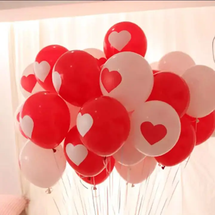 100pcs Hot Sale White Red Lovely Round Heart Wedding Balloons Birthday Wedding Decoration Marriage Balloons Latex Ballute Heart Wedding Wedding Decorationdecoration Marriage Aliexpress