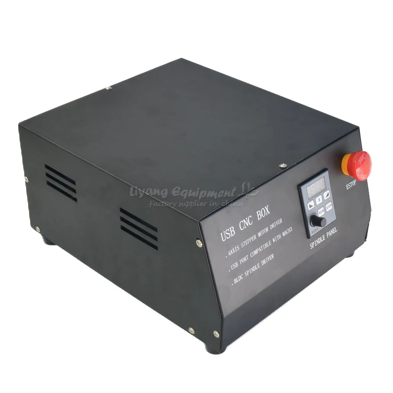

DC Brushless spindle drive 4axis CNC engraver control box MACH3 parallet/usb port