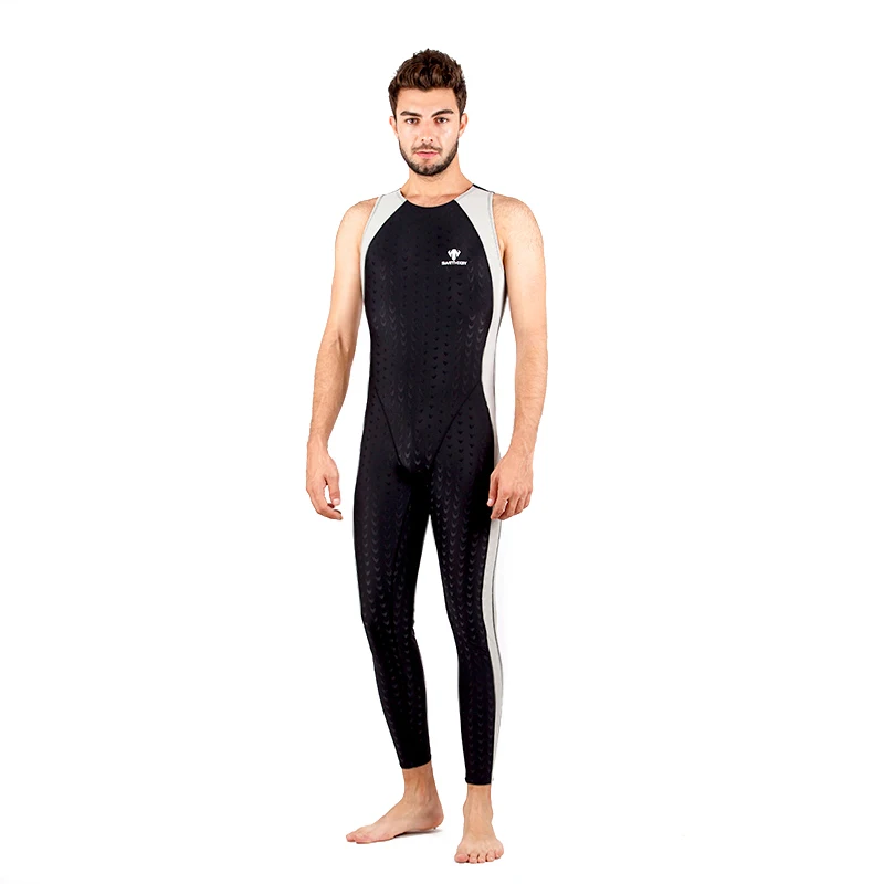 Мужской Цельный купальник черный Sharkskin купальный костюм для мужчин профессиональный спортивный соревнование спортивный Открытый Дайвинг пляжный купальник