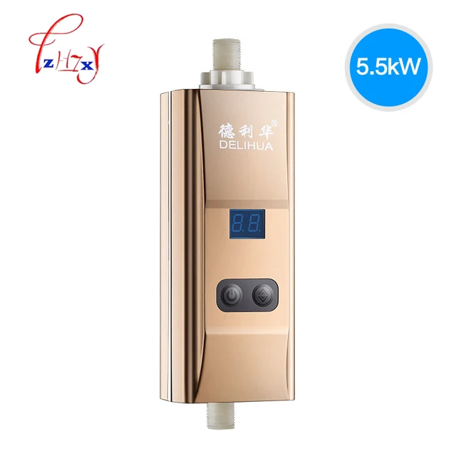 Special Offers home use instant tankless Electric water heater heating faucet shower bath Heater Bottom water flow inlet water Heater 220V 1pc