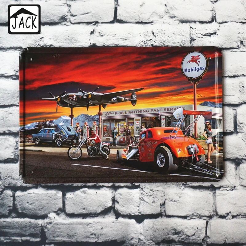 hot chick red car airplane vintage plaque shop bar club garage lounge metal tin signs home - Metal Signs Home Decor hot chick red car airplane vintage plaque shop bar club garage lounge metal tin signs home - Metal Signs Home Decor