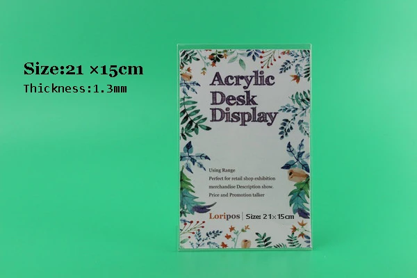 150*210 мм 20 шт A5 акриловый настольный стол стойки для планшета знак баннер имя карты Стенд прайс-лист ярлык держатель меню