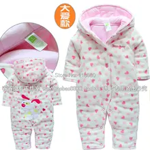 nwe 2014 autumn Winter rompers baby girl overalls baby clothes newborn baby cotton rompers kids warm cute jumpsuits baby wear