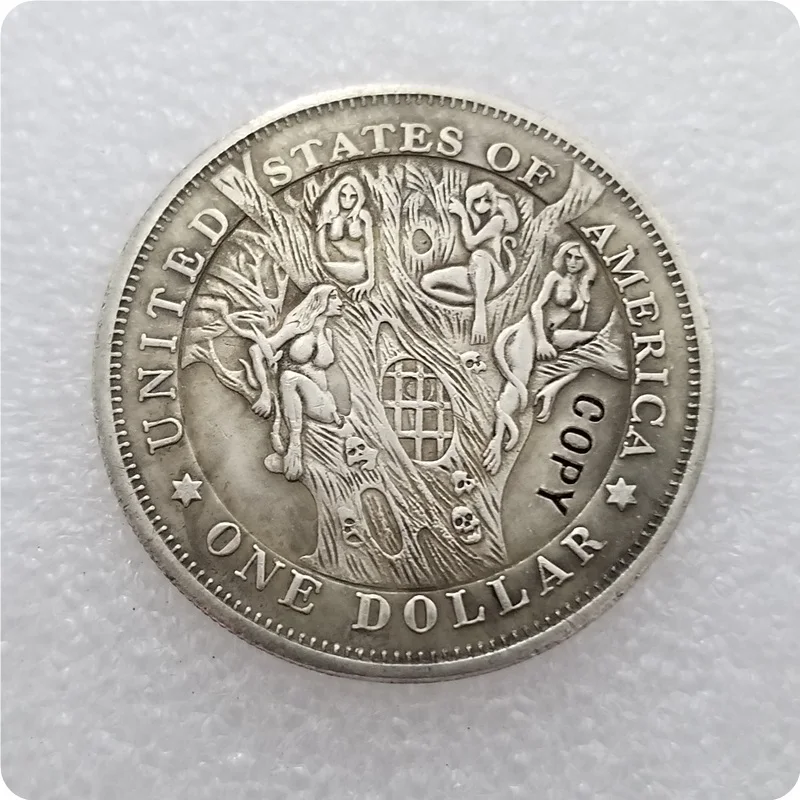 

Hobo Nickel 1897-P Morgan Dollar COPY COIN