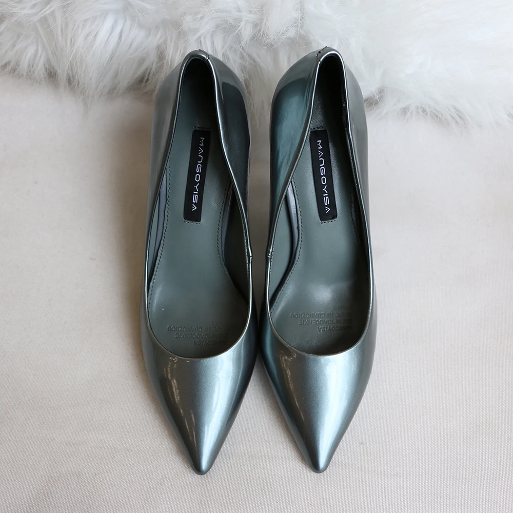 Pointed High Heels/Women's Pumps Are Designed For Sexy Fashion Women For Party And Made Of Genuine Leather 2019 MANGOYISA Pointed High Heels/Women's Pumps Are Designed For Sexy Fashion Women For Party And Made Of Genuine Leather 2019 MANGOYISA