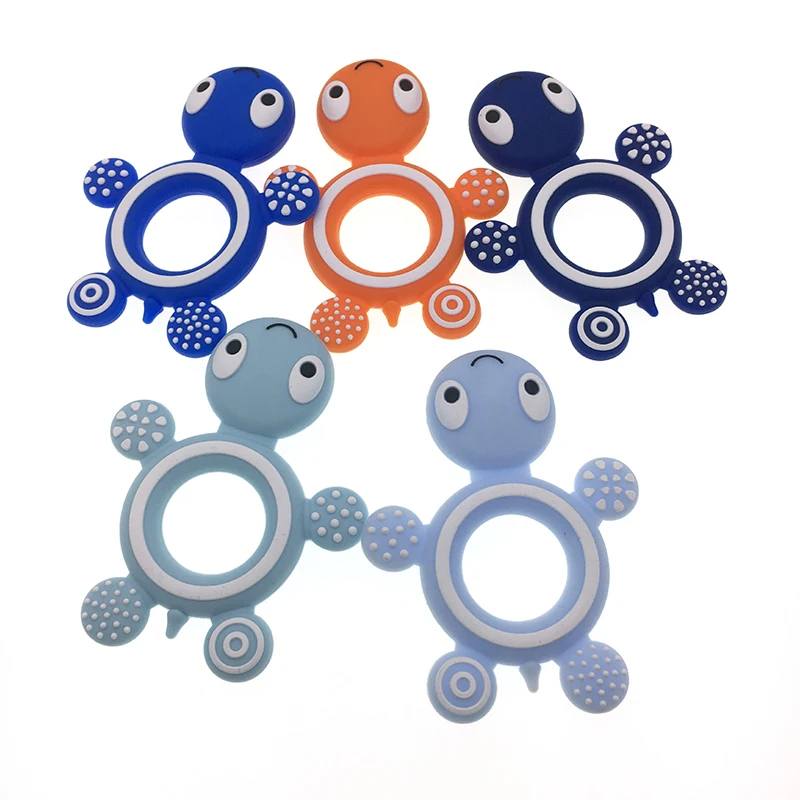 

Silicone Baby Teethers Turtle 1PC Food Grade Tortoise Silicone Rodents Children's Goods Nurse Gift Baby Teether Bite Bites