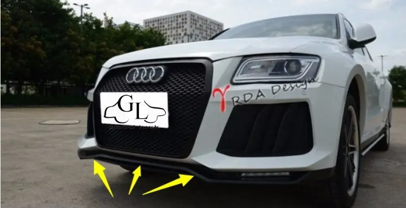 Для Audi Q5 2008 ~ 2015 бампер губы/Автомобильный спойлер для тюнинга автомобиля/TOPGEAR