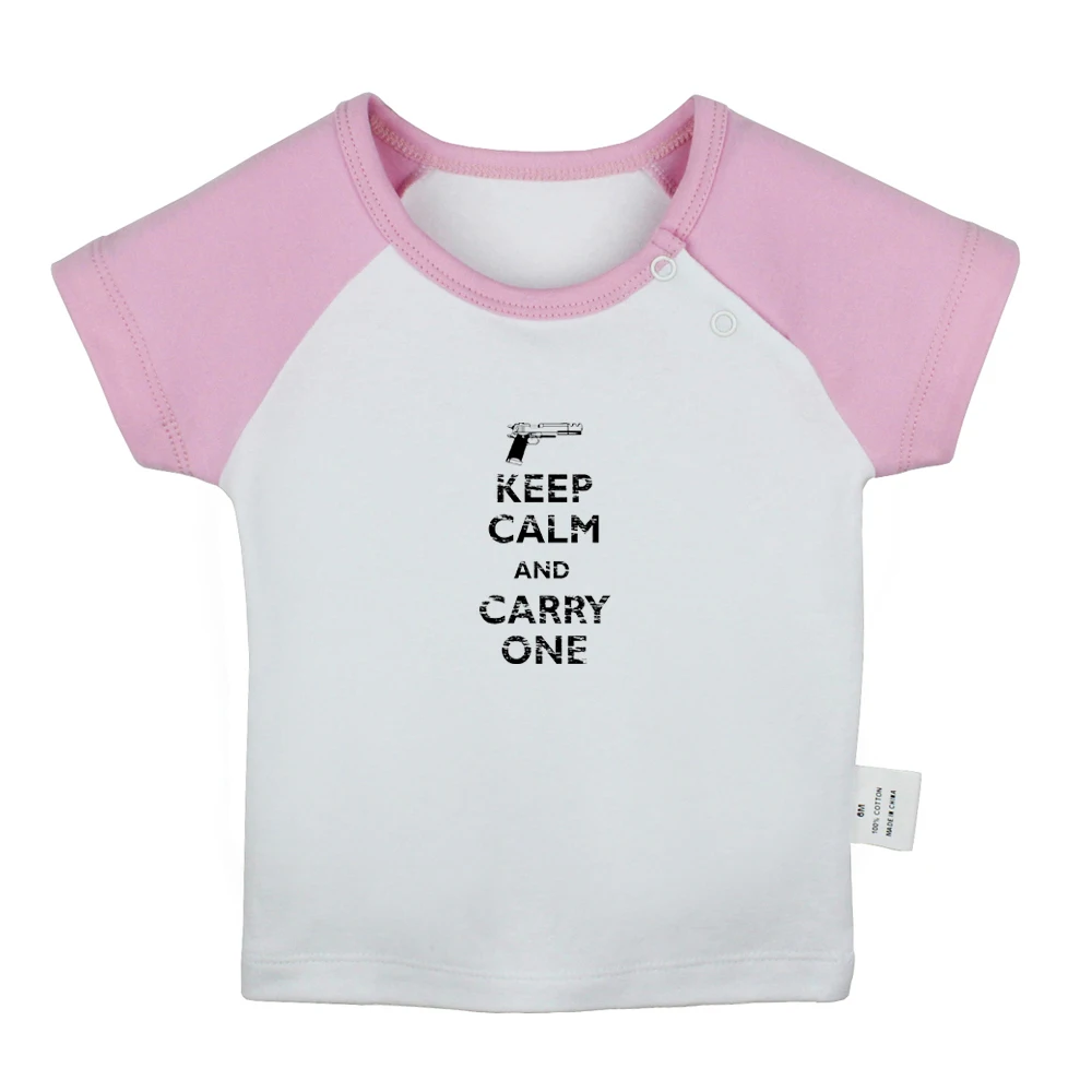 Keep Calm And Love Me carry one sleep zzz/розовые дизайнерские футболки для новорожденных футболки с короткими рукавами с графическим рисунком реглан для малышей
