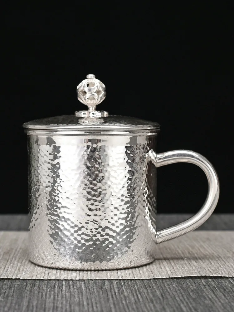 

Pure Silver S999 Silver Cup Large Capacity Mug Coffee Cup Silver Tea Cup Water Cup Tea set
