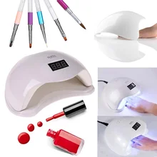 48 Вт Профессиональная Сушилка для ногтей УФ светодиодный Светодиодная лампа для ногтей световая лампа для отверждения гель-лака Авто зондирования Маникюр для ногтей, инвентарь
