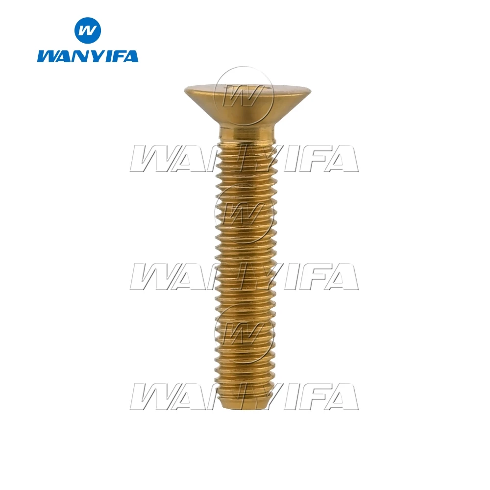 Титановый болт waniifa M5 x10 12 15 20 25 30 мм плоская потайная головка шестигранный
