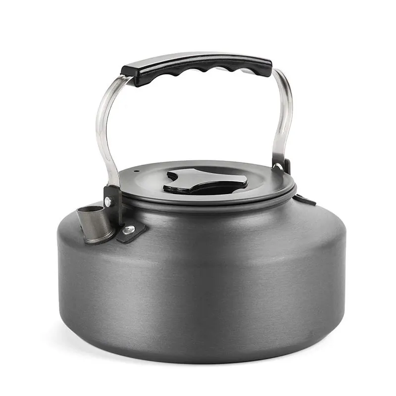 

VILEAD Outdoor Portable Coffee Pot Teapot 1.1L Capacity Alumina Material Camping Kettle Scratch Resistant Easy Clean Tableware
