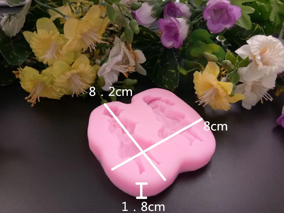 Luyou 3D Princess Prince в форме помадной плесень смола форма для шоколада конфеты