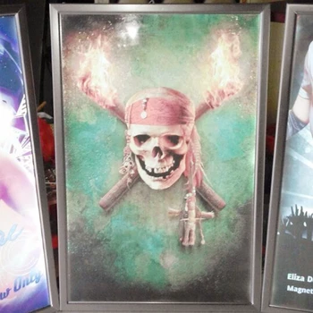 

LED Edge lit Movie Poster Frame 600x800mm Silver Frame Interior light boxes Sign