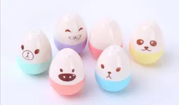 

6pcs/set , Egg Shaped Highlighter , Six Colors Mini Marker Pen Set