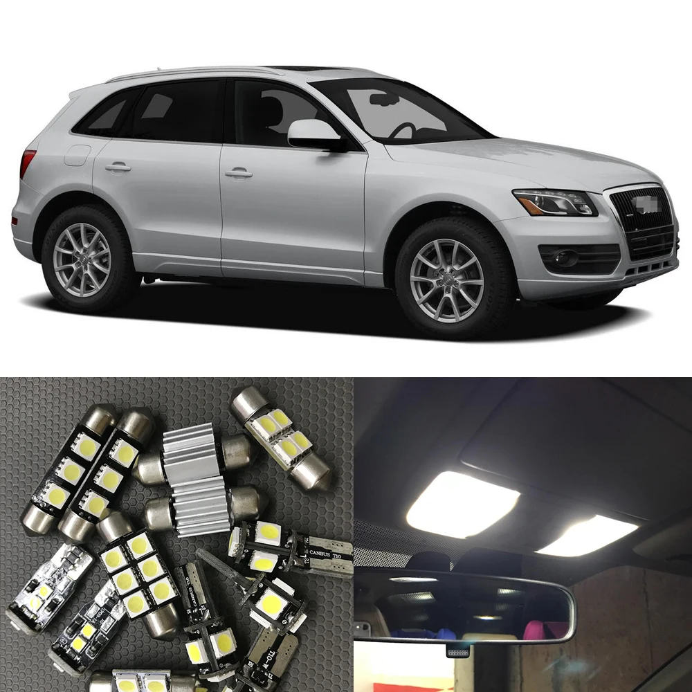 21x белые внутренние светодиодные светильник пы Canbus Kit для 2009 2010 2011 2012 Audi Q5