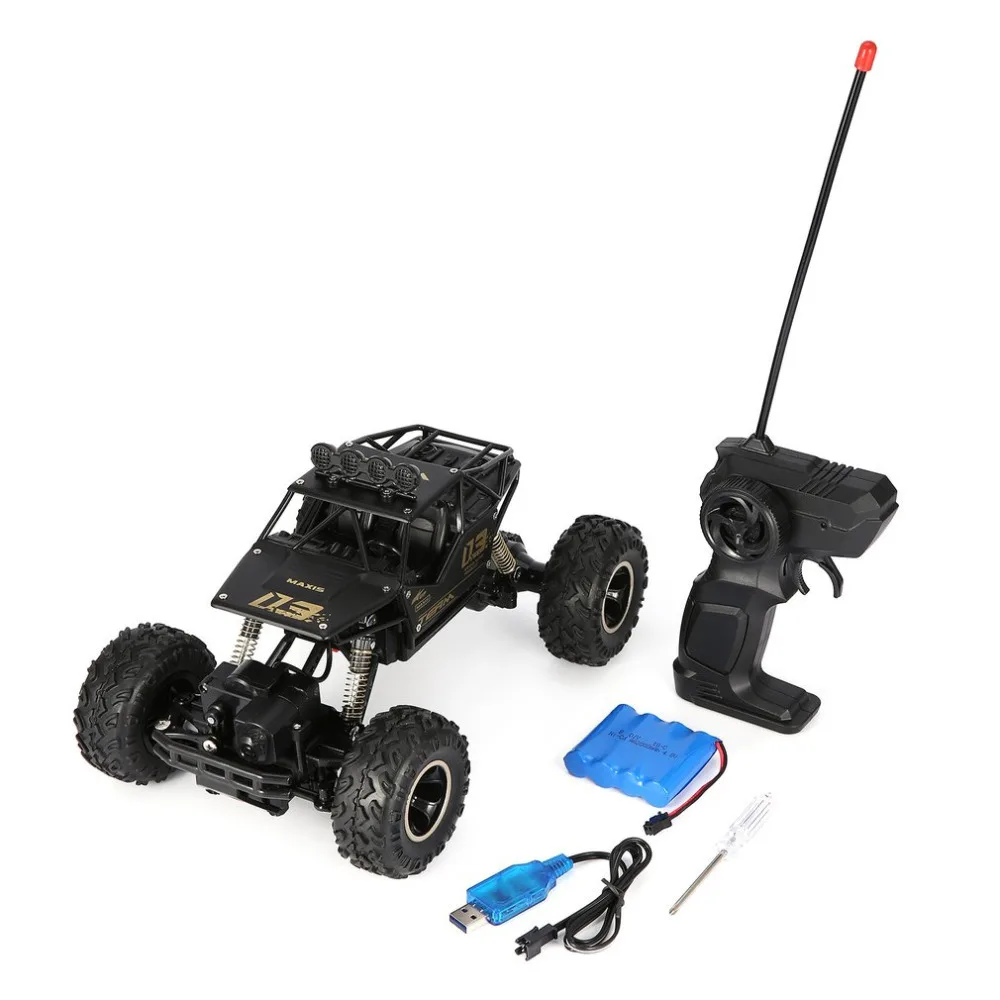

MrY 1/16 2.4GHz Alloy Body Shell Rock Crawler 4WD Double Motors Off-road RC Car Remote Control Buggy Bigfoot Climbing Vehicle Toys
