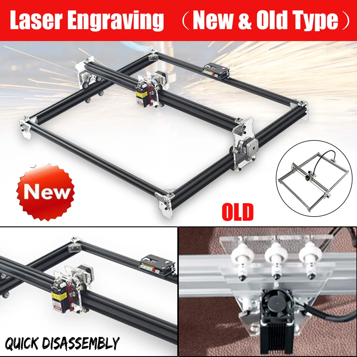 

2-Axis DVP 6550 Laser Engraving Machine Wood Router laser cutter DIY Laser Engraver Machine CNC Router best Advanced toys