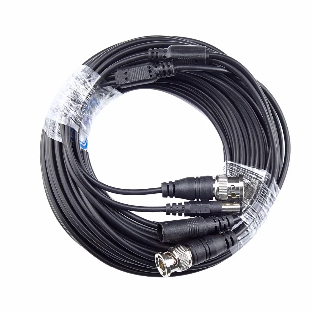 10m BNC Connectors CCTV Security Cable Power Supply Video Audio Power Cable For Surveillance