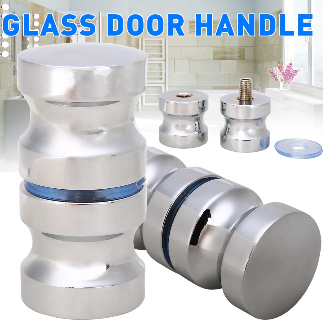 New Mini Aluminum Glass Door Handle Knobs 4 Types Bathroom Shower